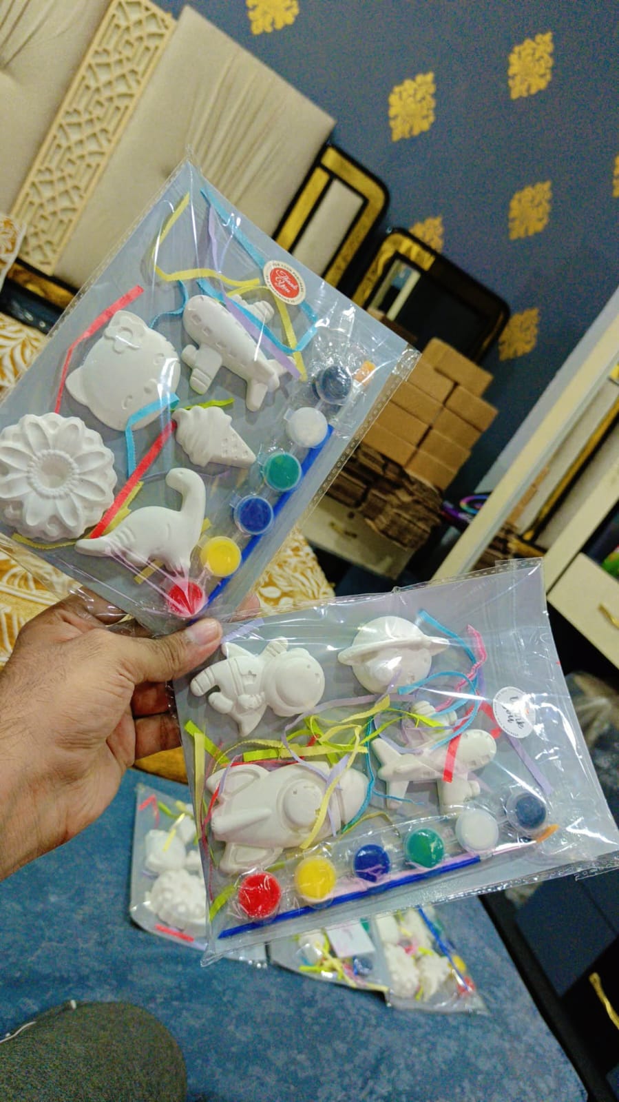 DIY Small Plaster Painting Kit for Kids – Fun & Creative Arts and Crafts Set thumbnail 2