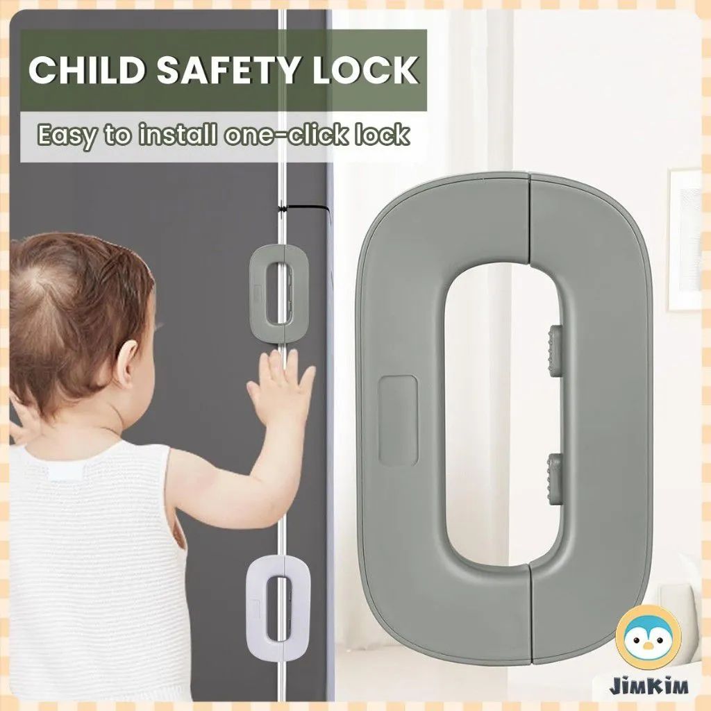 Child-Proof Refrigerator Lock | Double-Press Safety Lock (Random Color)