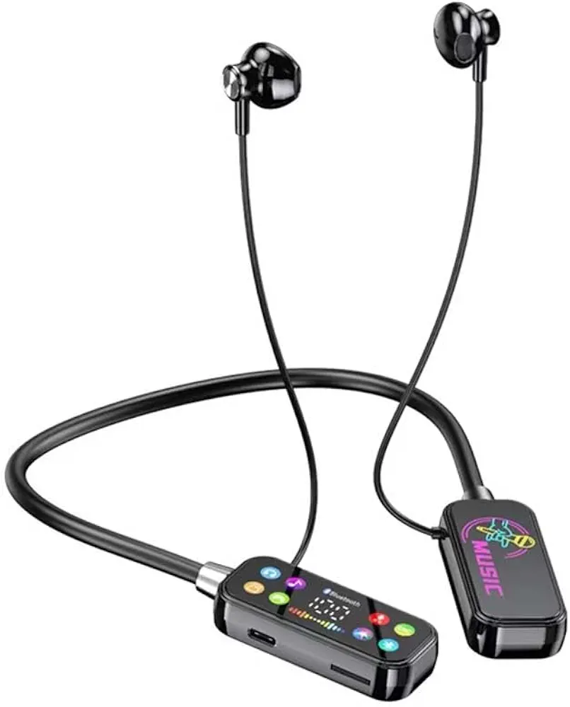 Mf Model YG17 Wireless Neckband Earphones With LED Display - Buy Online in Pakistan at Zenbu Store
