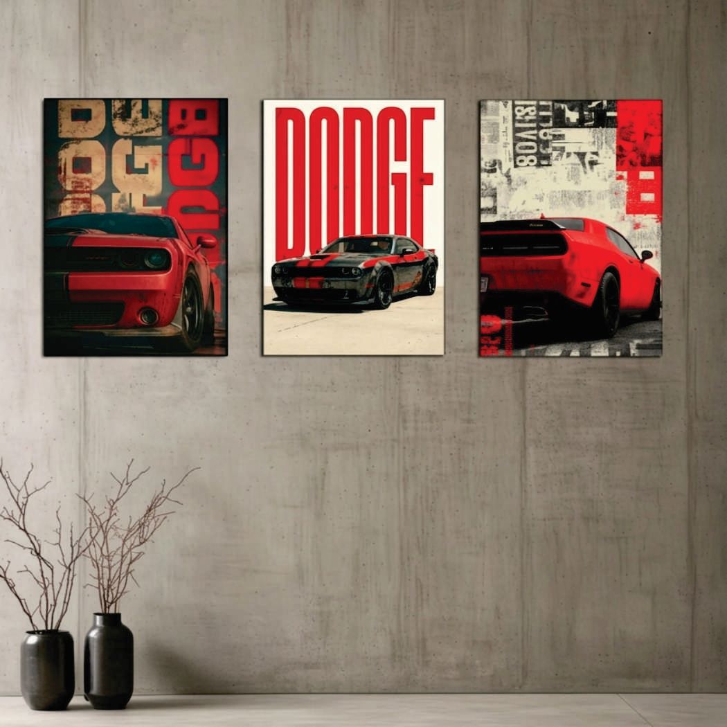 Set of 3 Premium Wall Art Photo Tiles - Buy Online in Pakistan at Zenbu Store