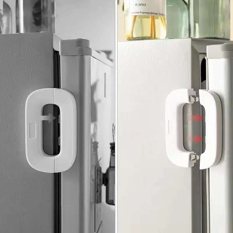 Child-Proof Refrigerator Lock | Double-Press Safety Lock (Random Color) - Buy Online in Pakistan at Zenbu Store