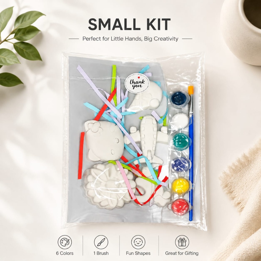 DIY Small Plaster Painting Kit for Kids – Fun & Creative Arts and Crafts Set