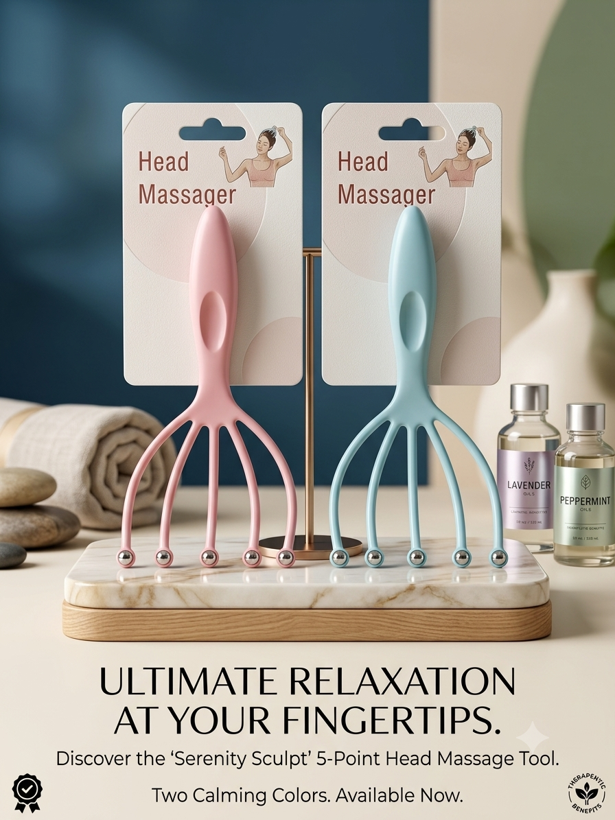 Serenity Sculpt 5-Point Head Massage Tool (Random colors) view 3