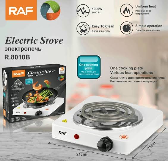 Original RAF Electric Stove With Heating Sensor 1000w | RAF Hot Plate For Cooking & Kitchen | Electric Stove (Box Packing) view 3