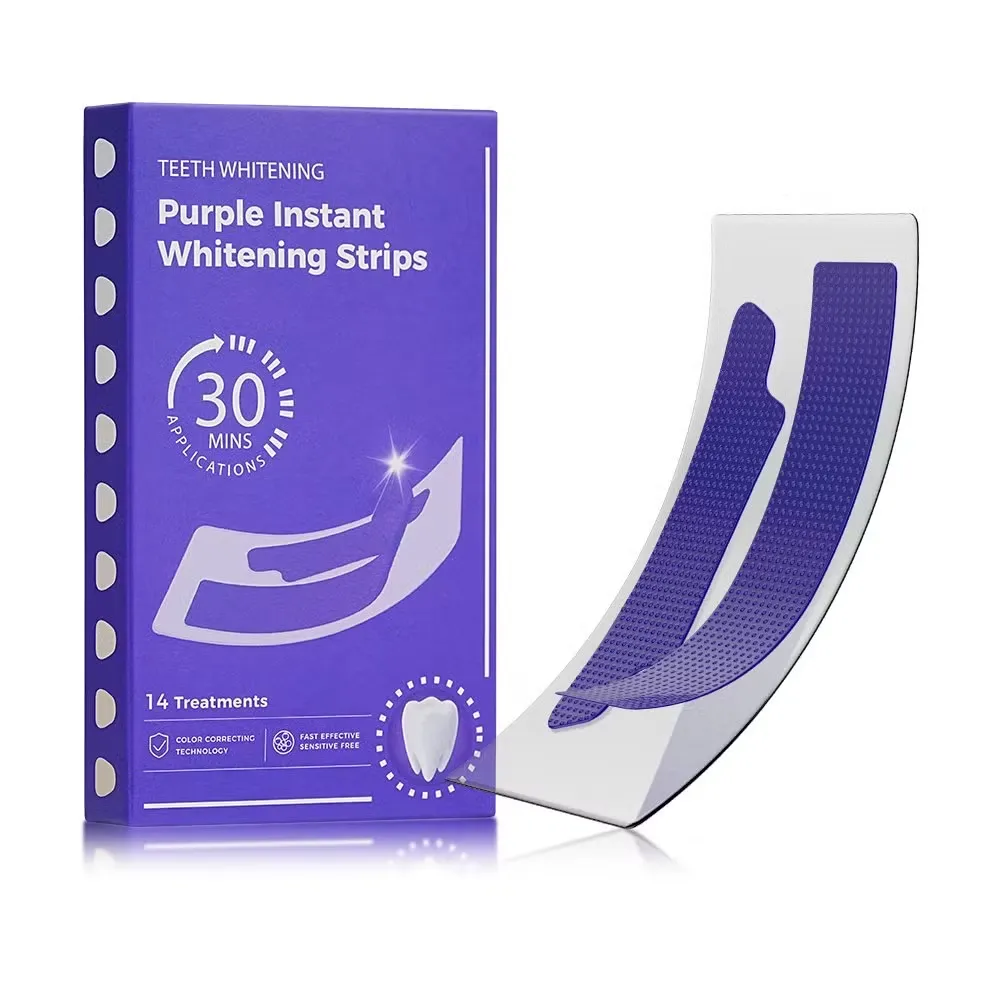 Purple Instant Teeth Whitening Strips (14 Treatments)