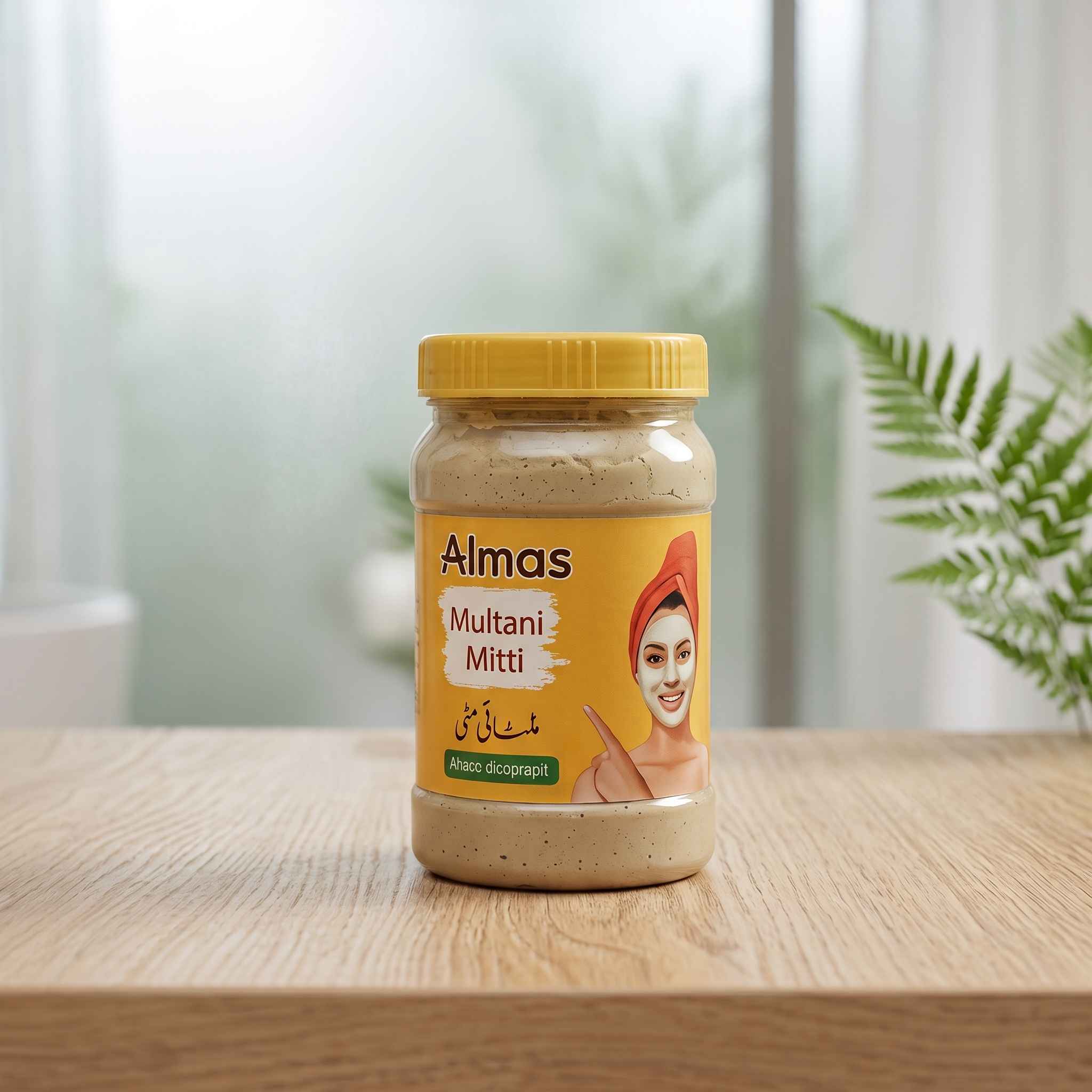 Almas Multani Mitti Jar - Beauty Accessory Designed For Skin Cleansing And Daily Skincare Routine - 100ML view 2