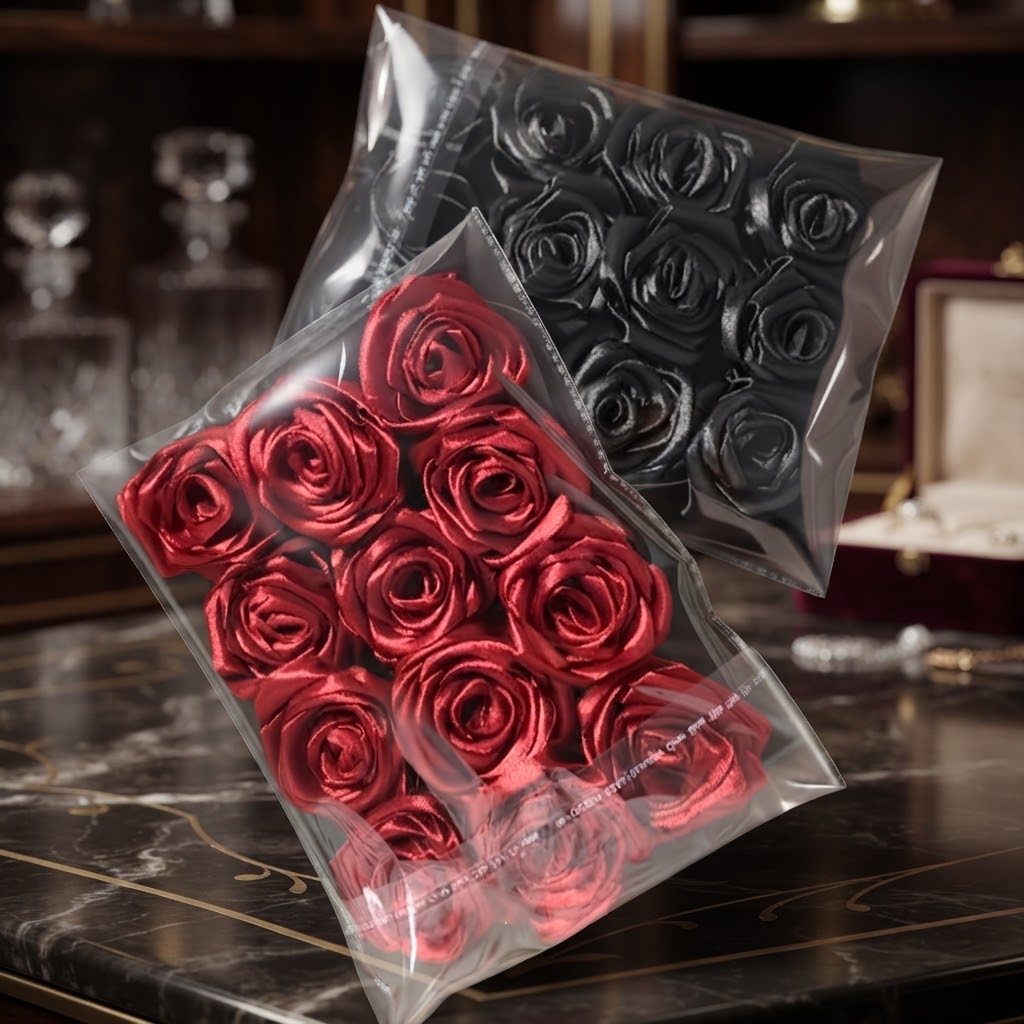 Handmade Ribbon Roses Made From High-Quality 1-Inch Ribbon 2.1-Inch Width For Decoration Gift Wrapping And Craft Projects Pack Of 12 thumbnail 3