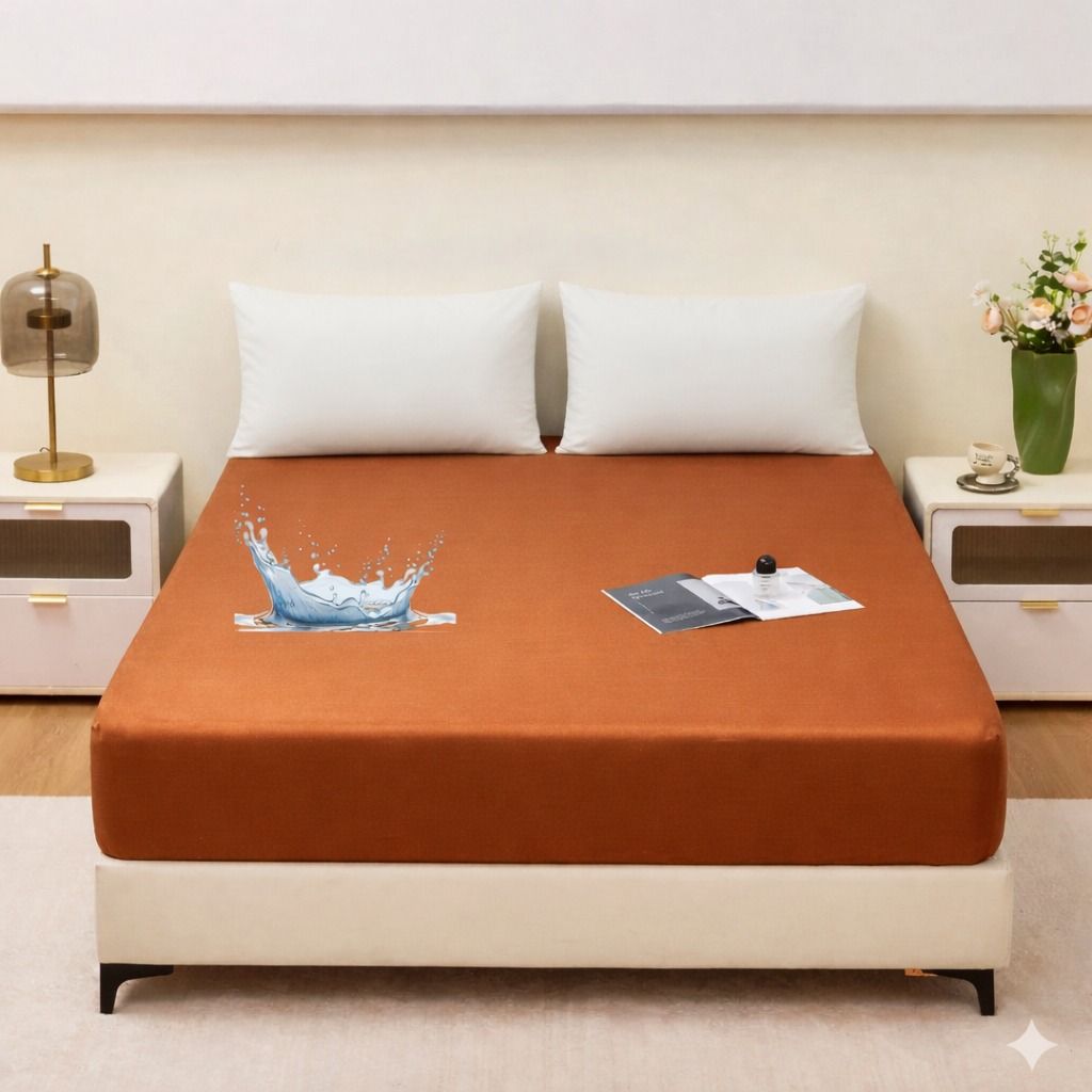 Waterproof Terry Mattress Protector – King Size (72 x 78 Inches, Fits Up To 8 Depth) view 2