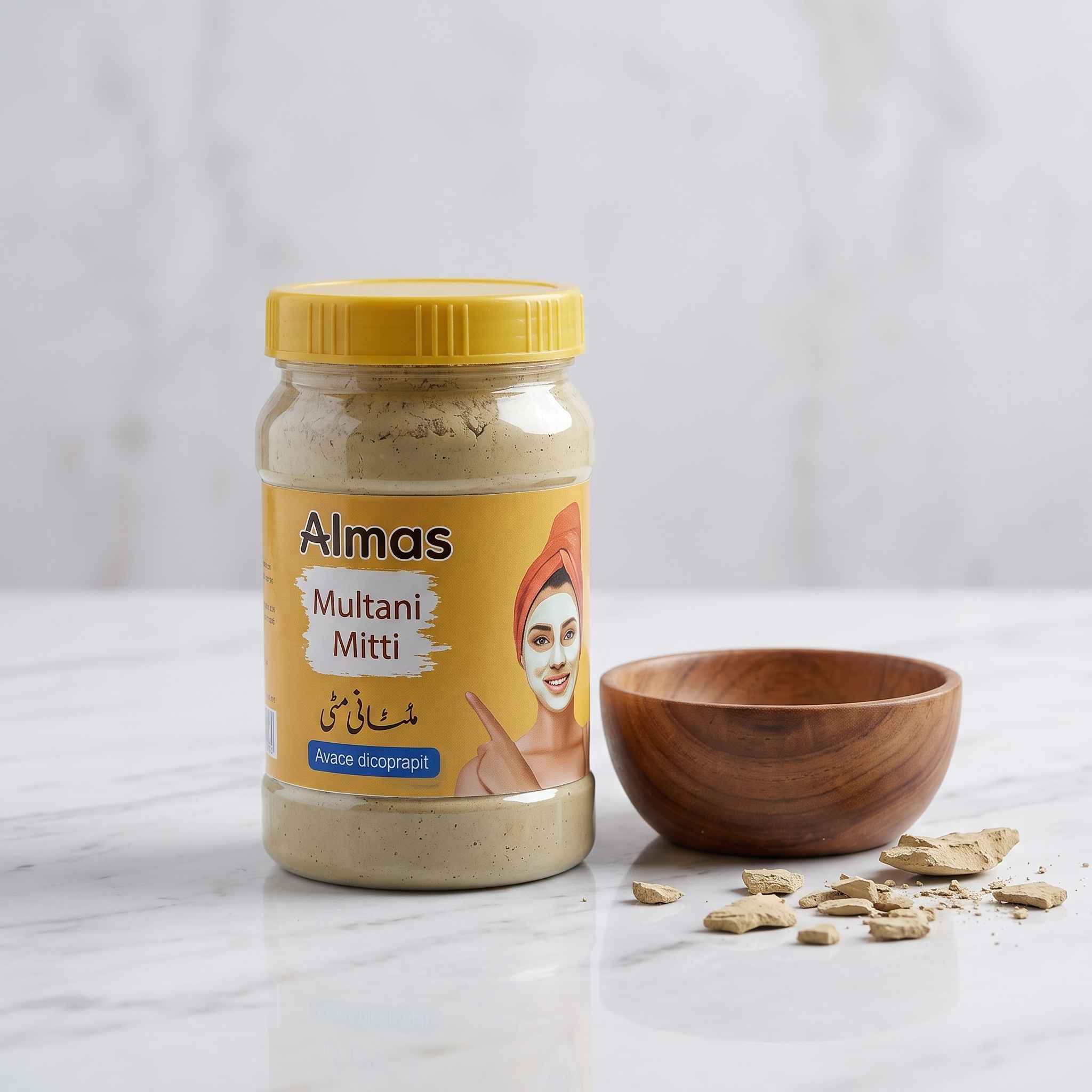 Almas Multani Mitti Jar - Beauty Accessory Designed For Skin Cleansing And Daily Skincare Routine - 100ML