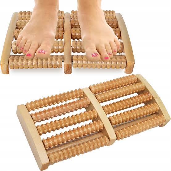 Wooden Roller Massager |  Durable Natural Wood Design For Relaxation Stress Relief And Improved Blood Circulation thumbnail 4