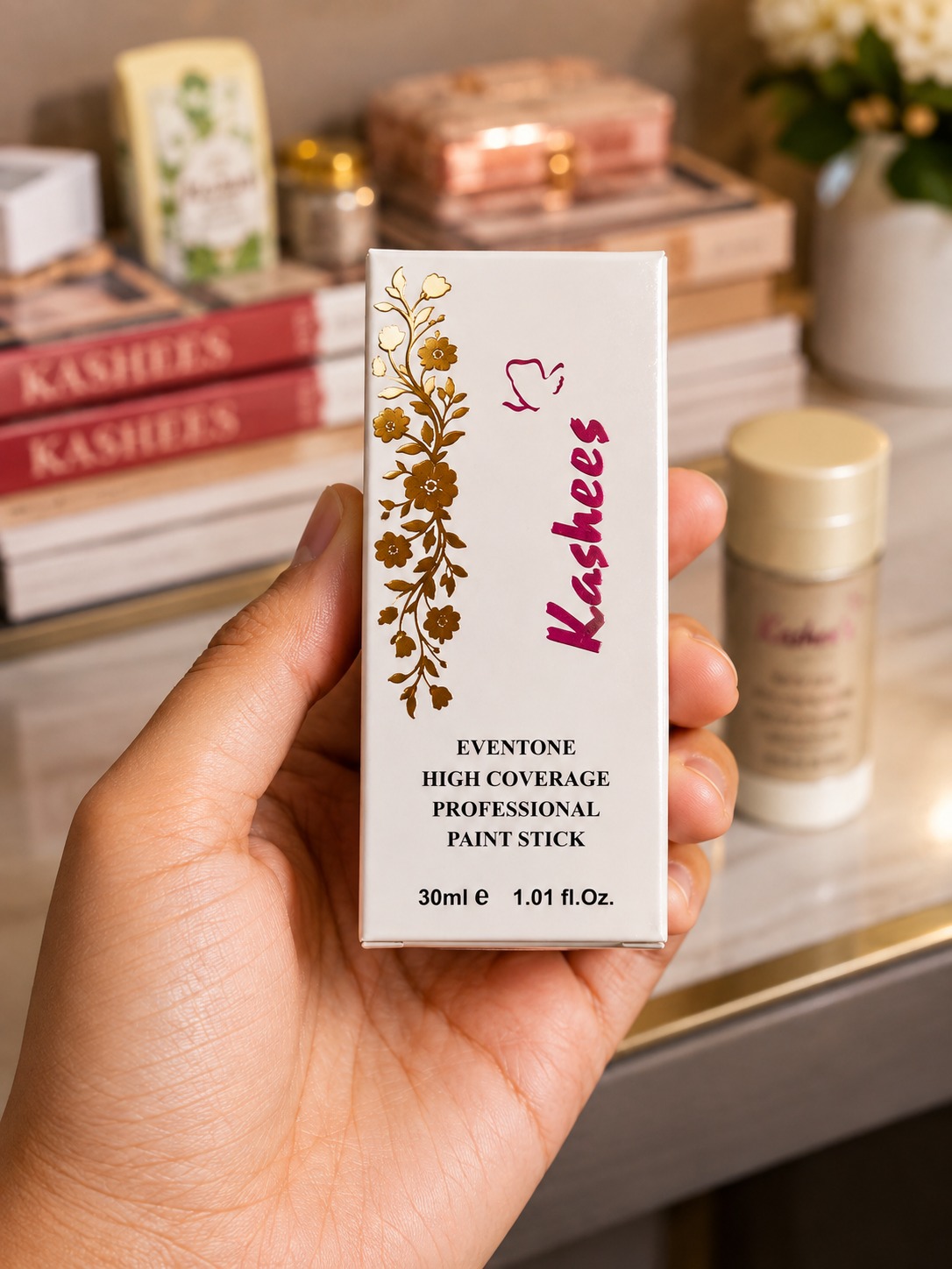 Kashee Paint Stick Foundation - Makeup Product Designed For Face Coverage And Daily Beauty Routine - 30ML (Ivory) view 3