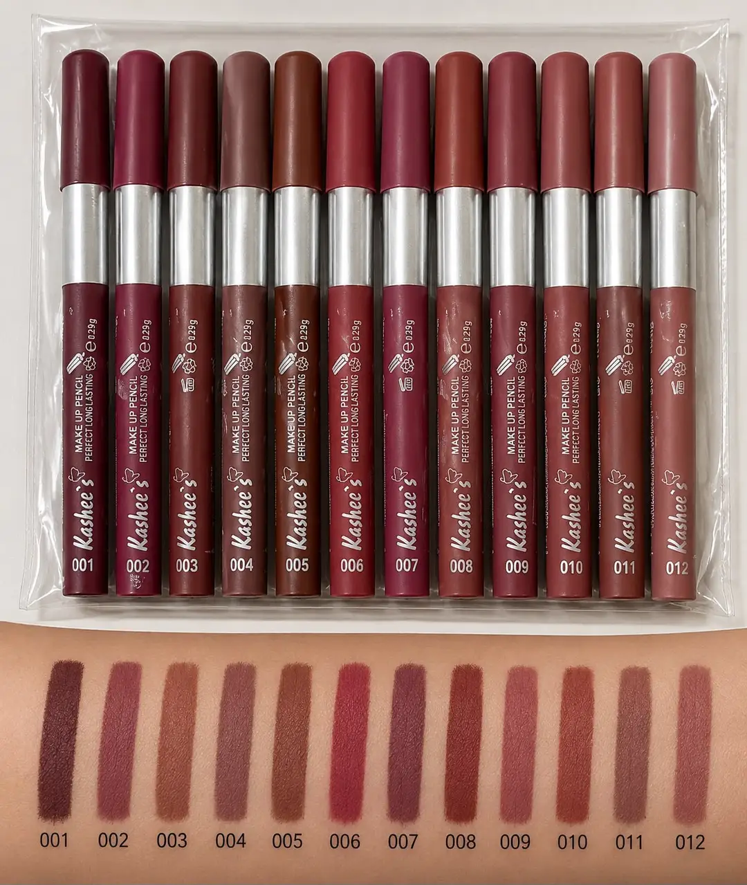Kashee's All In 1 Foundation, Fixer, Face Powder, Loose Powder, 12 Pcs Lip Pencil Set, Hair Mask, Face Mask And Paint Stick Deal, Pack Of 8 view 5