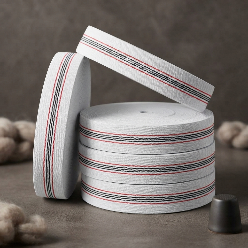 High Quality Elastic Roll 1 Inch Width 20 Yards Length Durable Flexible Perfect For Tailoring Garments And DIY Sewing Projects