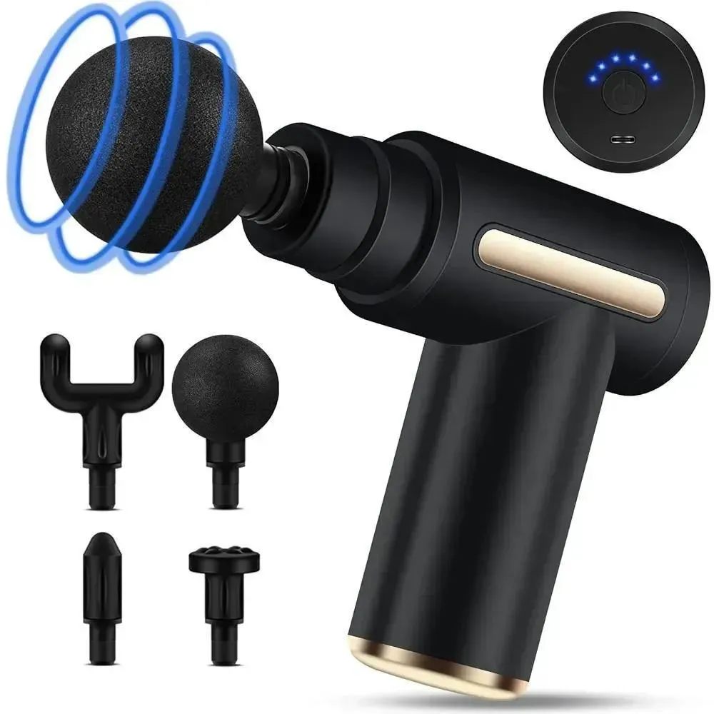 4-in-1 Gun Massager With 5 Speed Modes | Rechargeable Massage Gun Machine For Foot and Neck Massage | Gun Massager Machine view 4