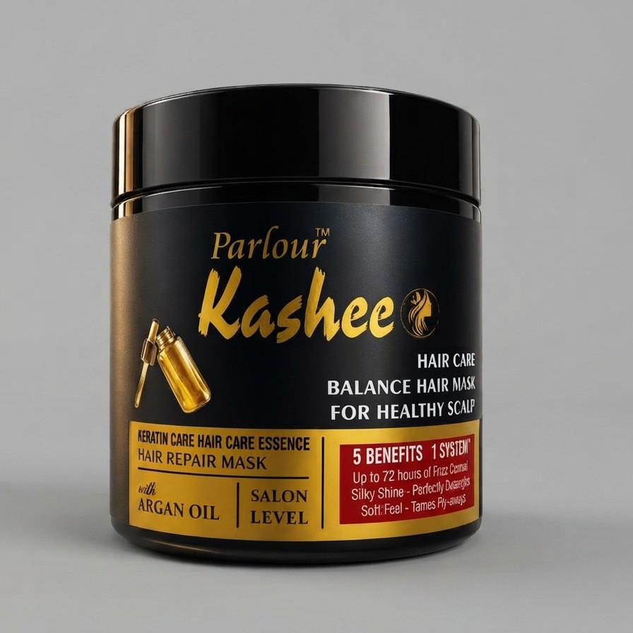 Kashee Hair Mask And Black Charcoal Mask Combo - Personal Care Product Designed For Skin And Hair Treatment And Daily Grooming Routine view 2