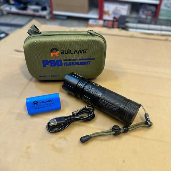 Ruilang P90 Tactical Flashlight Set - Lighting Device Designed For Illumination Purpose And Daily Lighting Routine view 3