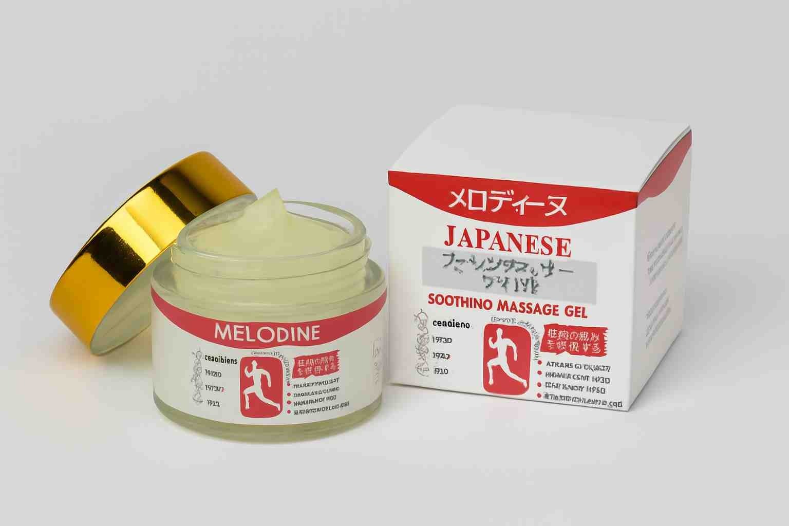 MELODINE Japanese Soothing Massage Gel – Muscle & Joint Pain Relief Cream for Shoulder, Neck, Back & Knee – Fast-Absorbing Herbal Formula (50g) view 3
