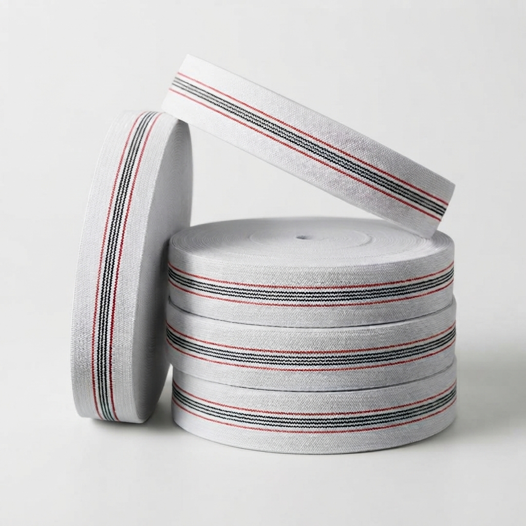 High Quality Elastic Roll 1 Inch Width 20 Yards Length Durable Flexible Perfect For Tailoring Garments And DIY Sewing Projects view 3