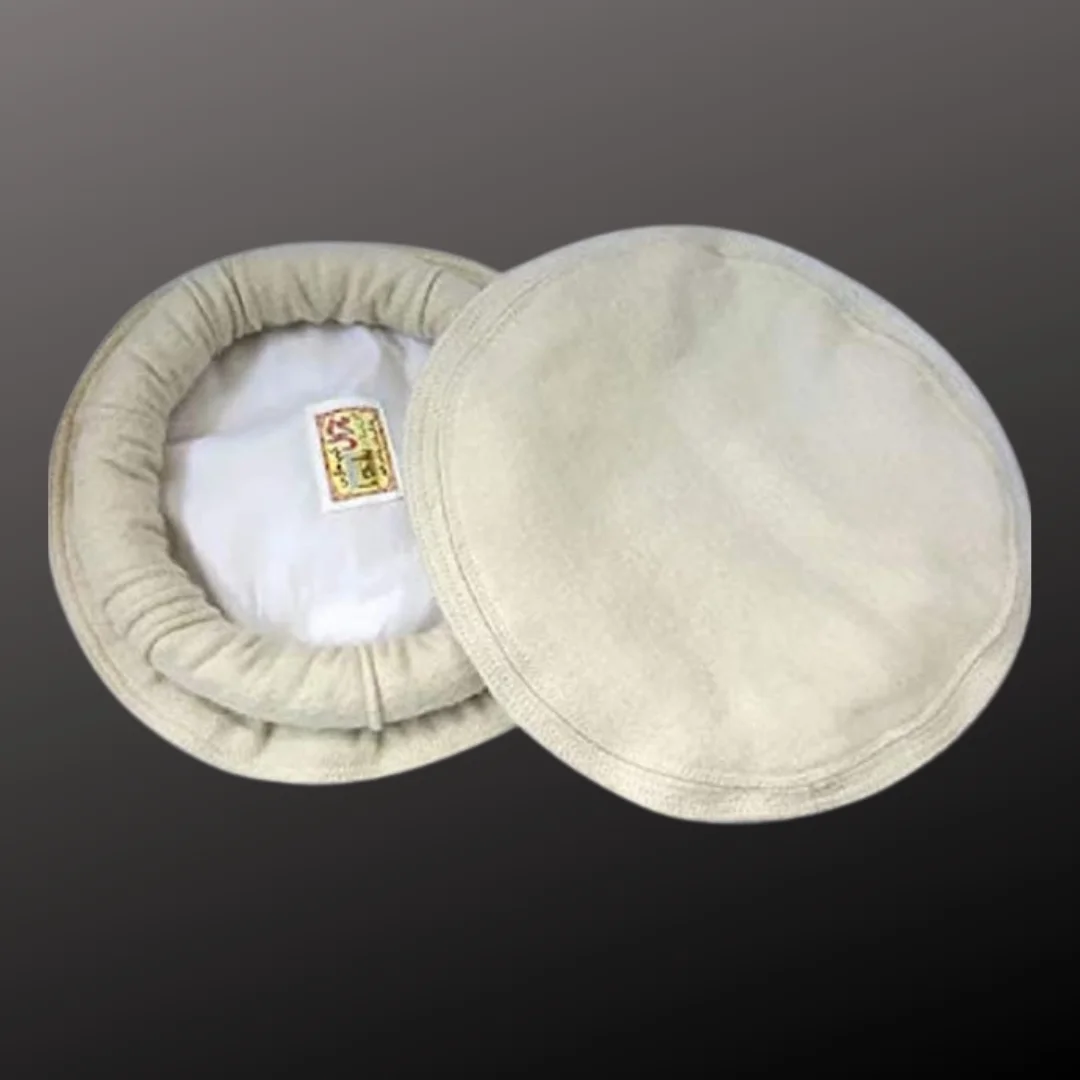 Premium Men's Shawl And Chitrali Cap White Colour Set - Apparel Accessory Designed For Traditional Styling And Daily Wardrobe Routine