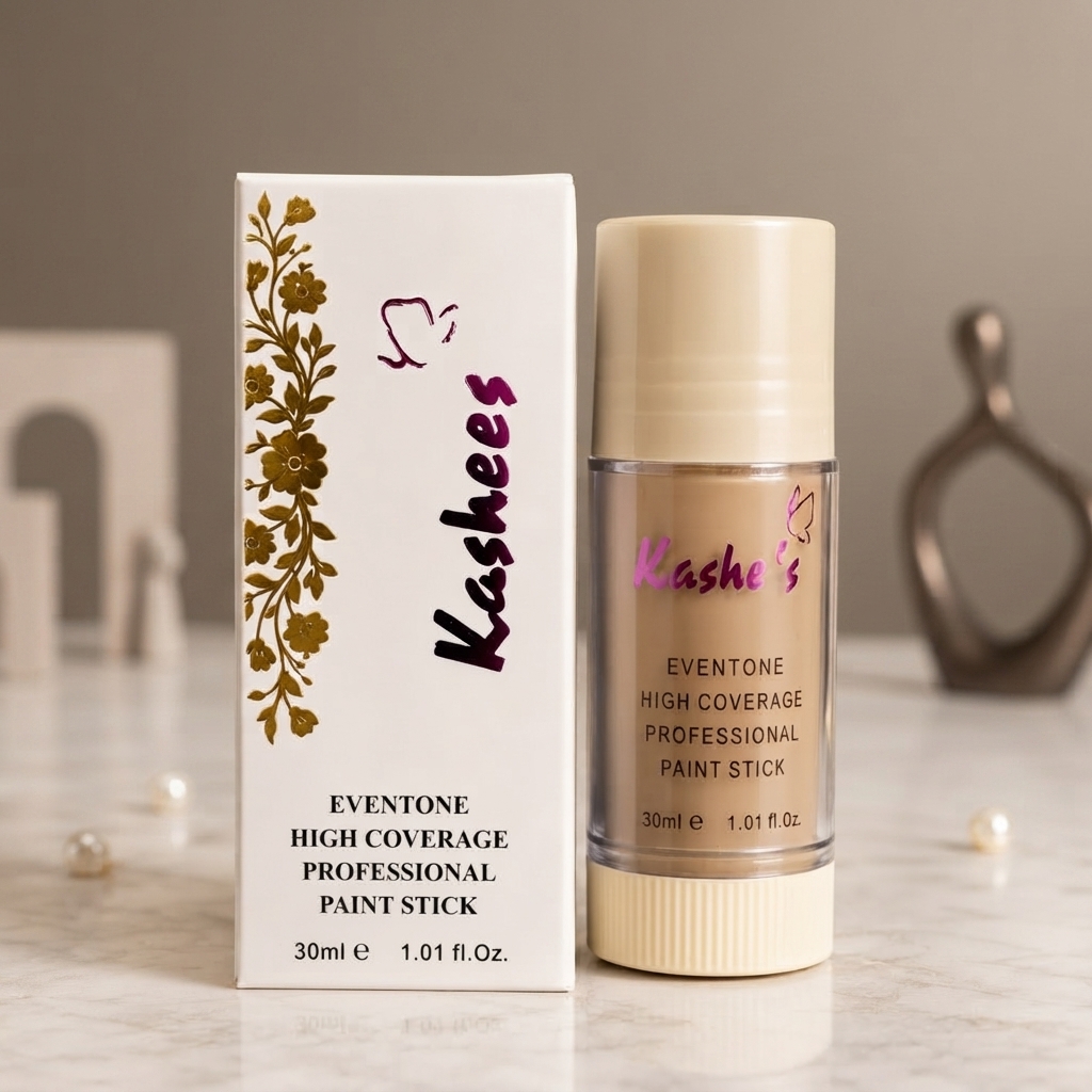 Kashee Paint Stick Foundation - Makeup Product Designed For Face Coverage And Daily Beauty Routine - 30ML (Ivory)