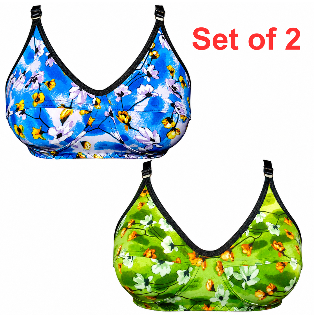 Women’s Non Padded Lycra Malai Bra Soft Comfortable Everyday Wear Durable Stretchable Fabric Practical Choice For Ladies - Buy Online in Pakistan at Zenbu Store (Image 4)