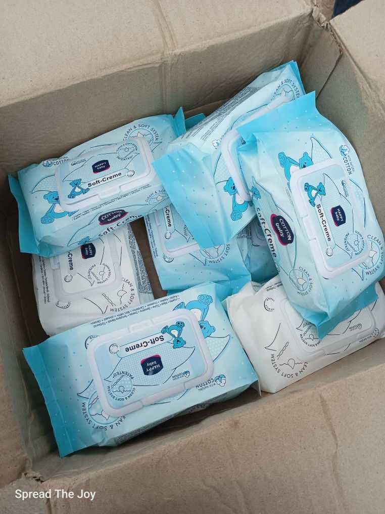 Soft-Creme Baby Wipes Pack of 10 -| 80 Wipes Each Pack | 100% Cotton | Alcohol Free | Best Quality with light Fragrance view 4