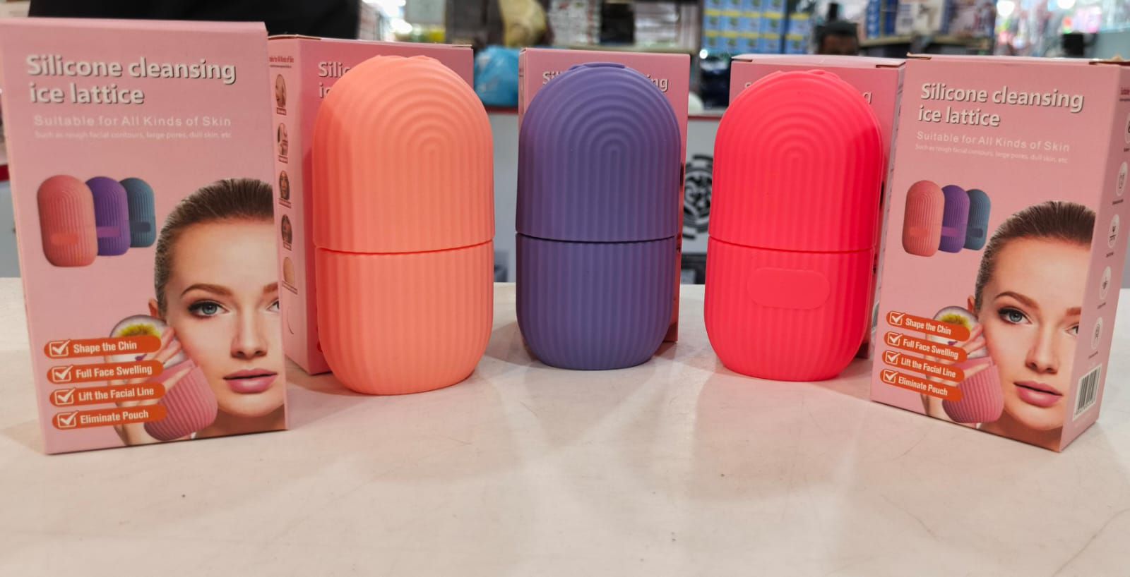 Silicone Ice Roller With Box - Beauty Accessory Designed For Facial Cooling And Daily Skincare Routine (Random Color) view 3
