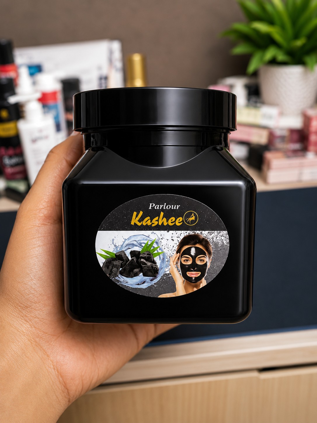 Kashee Charcoal Black Face Mask - Skin Care Product Designed For Facial Cleansing And Daily Grooming Routine - 300ML