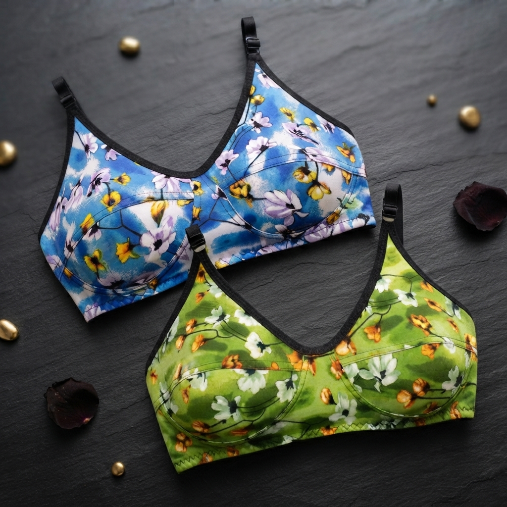 Women’s Non Padded Lycra Malai Bra Soft Comfortable Everyday Wear Durable Stretchable Fabric Practical Choice For Ladies