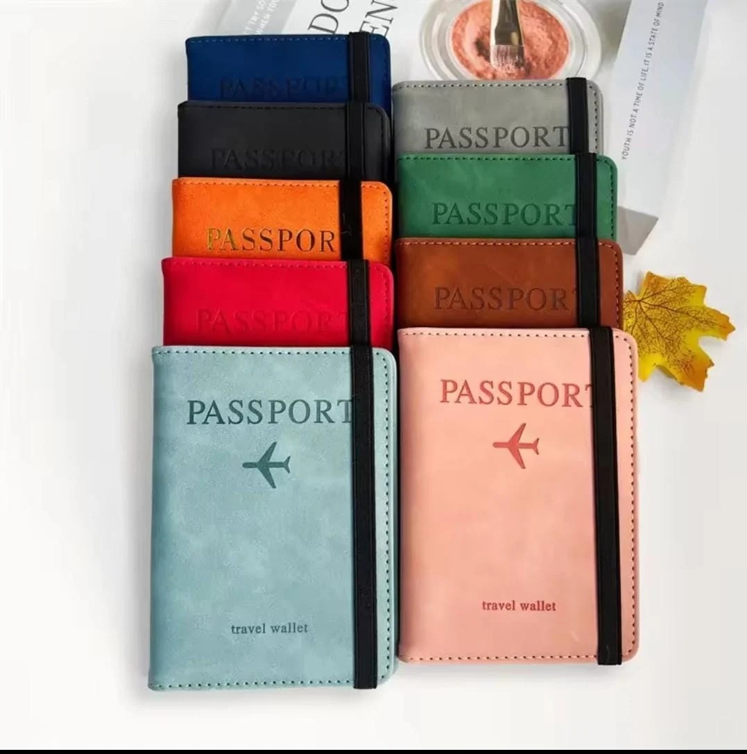 Passport Travel Wallet Organizer Durable Secure Multi Compartment Design For Passports Cards Money And Travel Essentials | Random Colour view 2