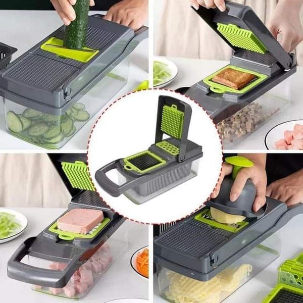Multi-function Vegetable Cutter & Slicer with Storage Container view 3