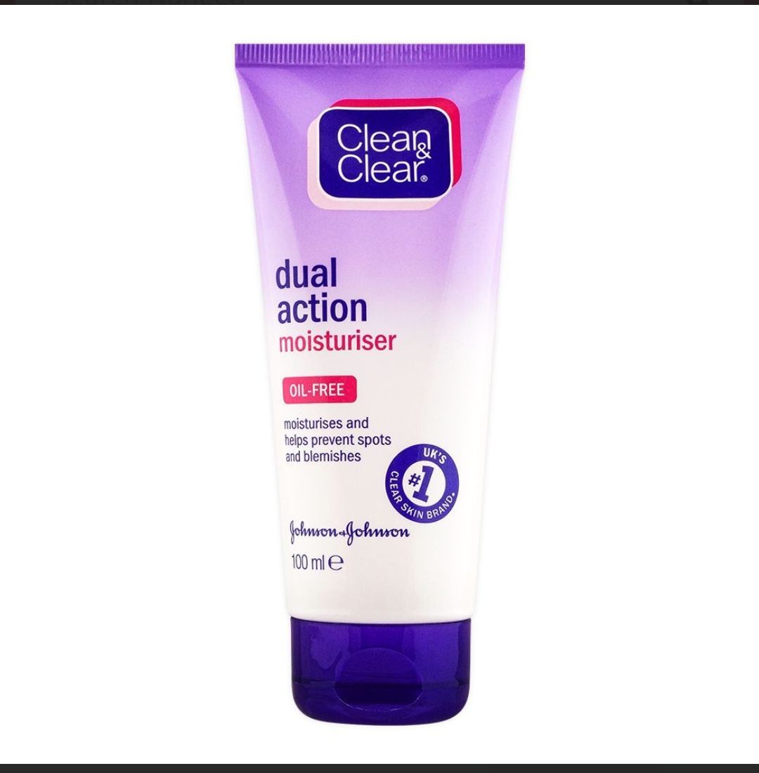 Clean And Clear Dual Action Moisturizer 100ml Oil Free Spot Fighting Formula Hydrating Daily Skincare For Smooth Clear Skin view 4