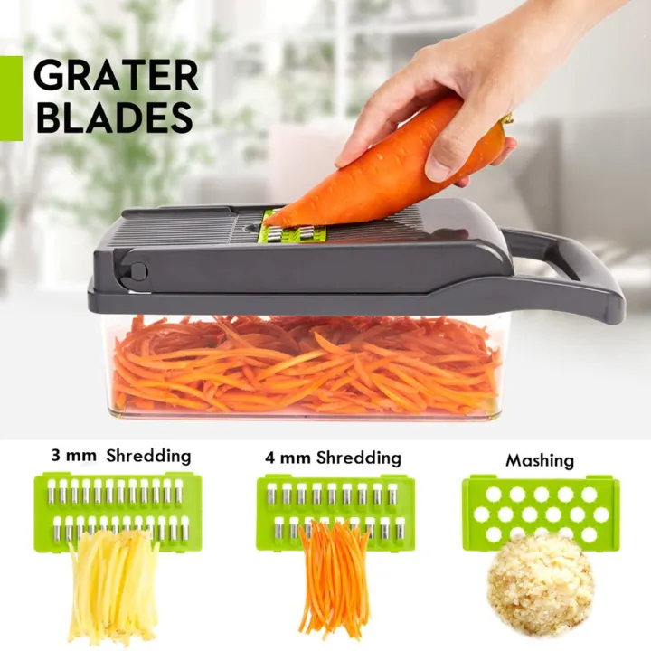 Multi-function Vegetable Cutter & Slicer with Storage Container view 4