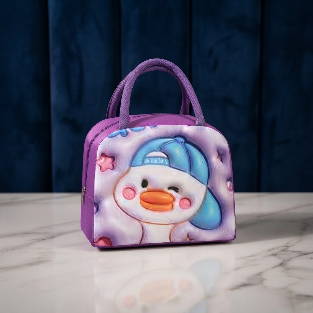 Cute Cartoon Duck Thermal Insulated Lunch Bag - Carry Bag Designed For Food Storage And Daily Meal Routine view 3