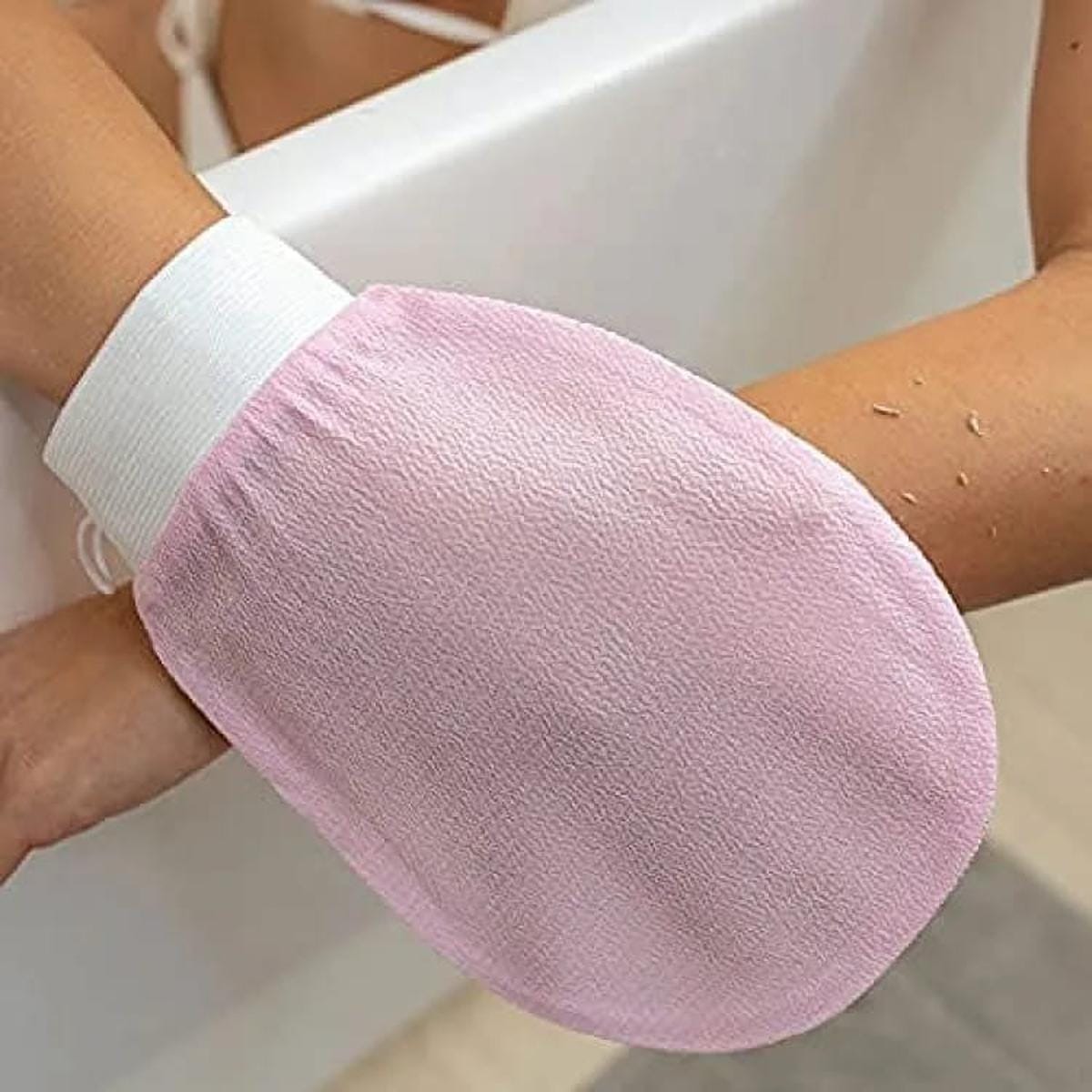 Exfoliating Body Gloves For Smooth Soft Skin Daily Bath Routine Dead Skin Removal Improves Circulation Multiple Colours view 2