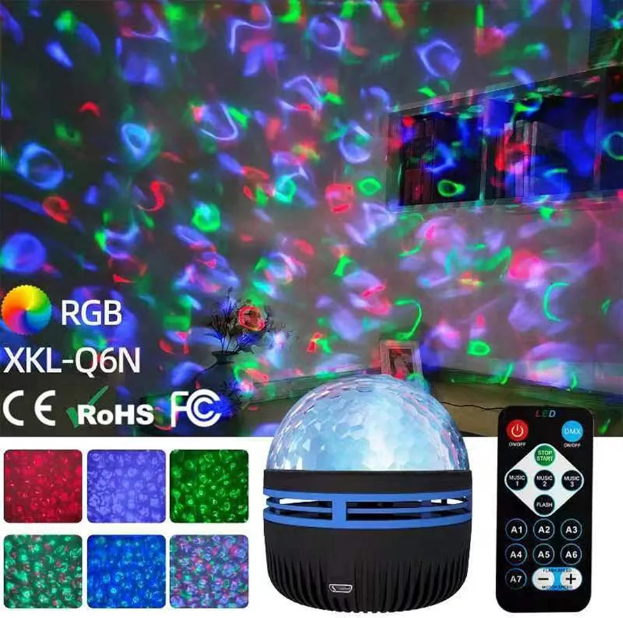 XKL-Q6N RGB LED Projector Light - Galaxy & Party Effect view 3