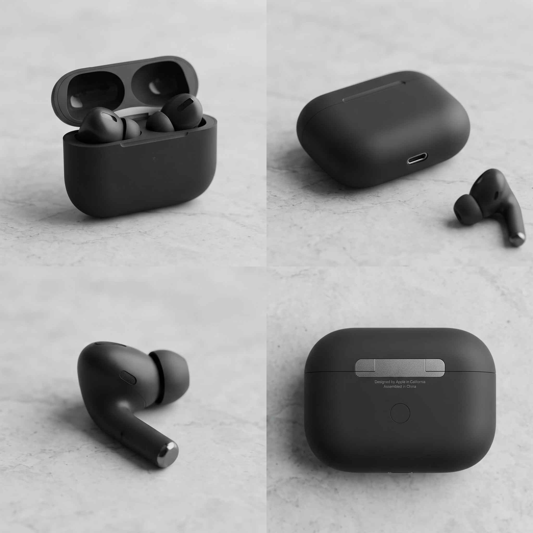 Apple AirPods Black Special Edition (2nd Generation) with Active Noise Cancellation – Seamless Wireless Audio (With Box) thumbnail 2