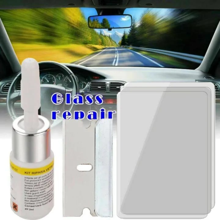Windshield Crack Repair Toolkit | Car Windshield Glass Repair Kit for Small Chips and Cracks Random Color view 2