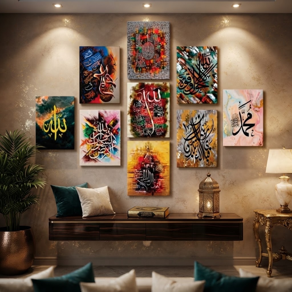 Set of 9 Premium Wall Art Photo Tiles – Modern Home Decor Sets 8x11 view 3