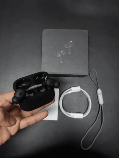 Master Quality AirPods Pro2 Black Active Noise Cancellation (Titanium Master Quality) view 3