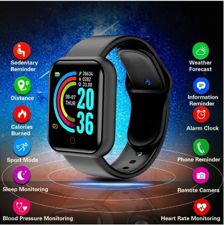 D20 Ultra Smart Watch – Heart Rate, Blood Pressure Monitor & Fitness Tracker view 2