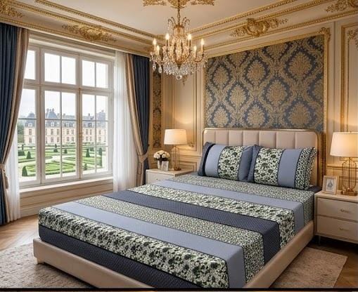 3D Crystal Cotton 3-piece Bedsheet Set AY0010032