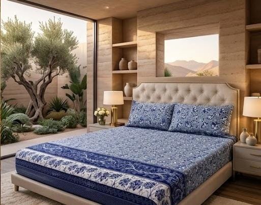 3D Crystal Cotton 3-piece Bedsheet Set AY0010033 view 3