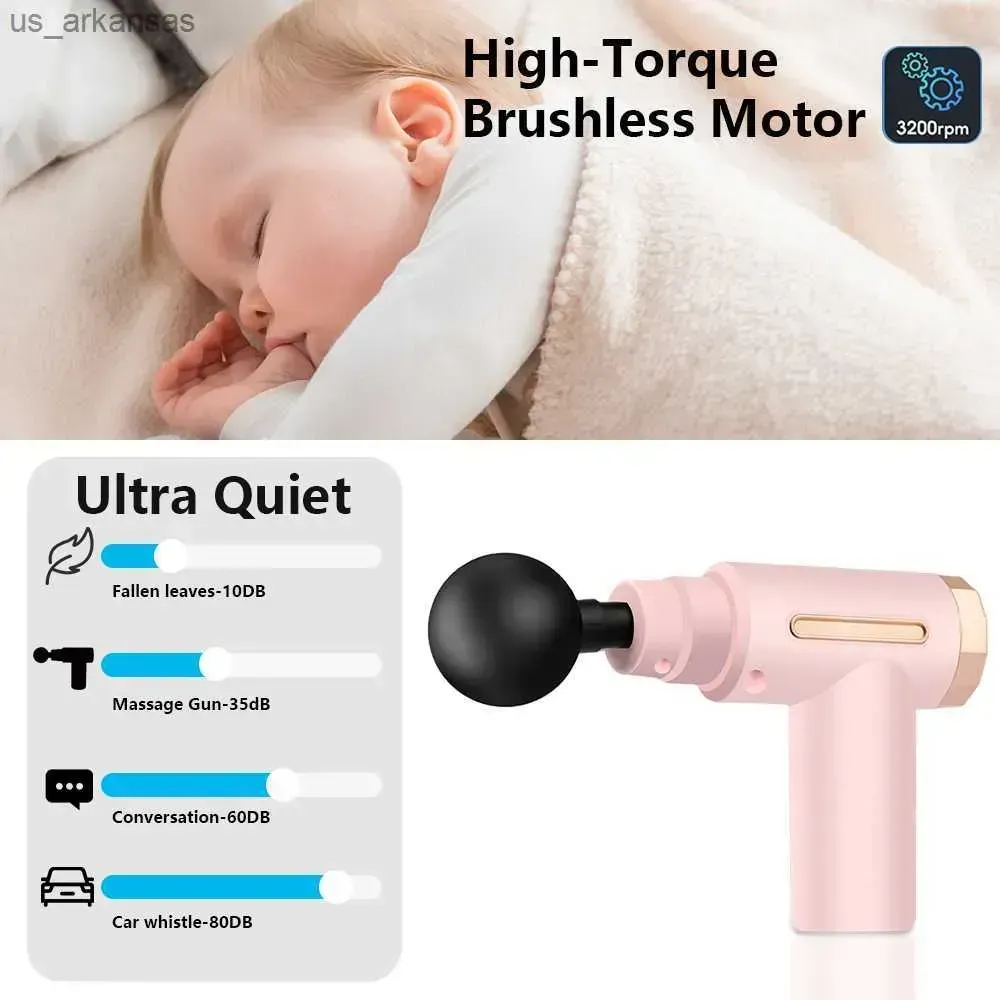 Smart Quiet Massage Gun with 4 Heads Ideal for athletes and home use view 3