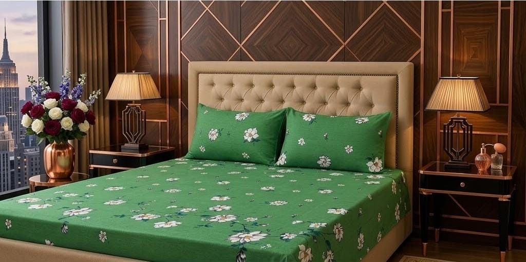 3D Crystal Cotton 3-piece Bedsheet Set AY0010036 view 3
