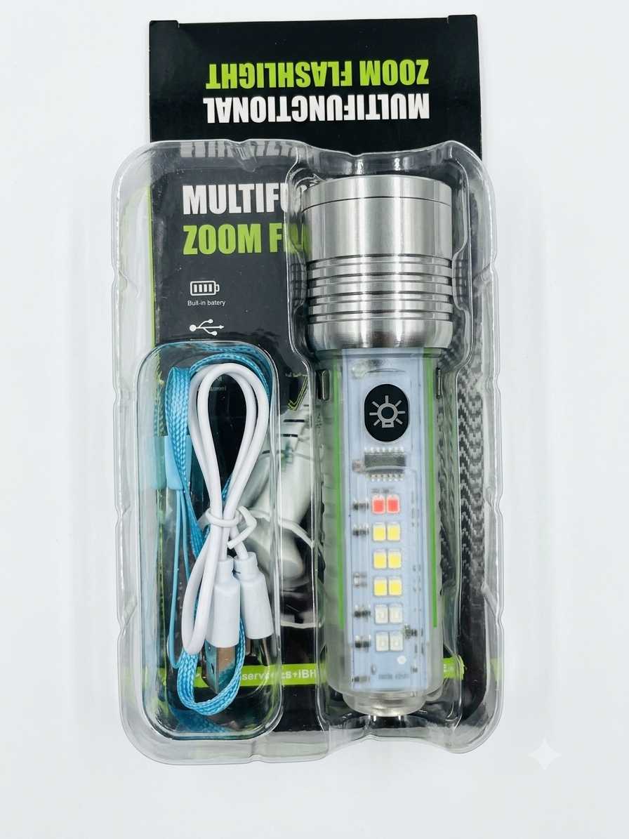 Lot Imported USB Rechargeable Flashlight view 3