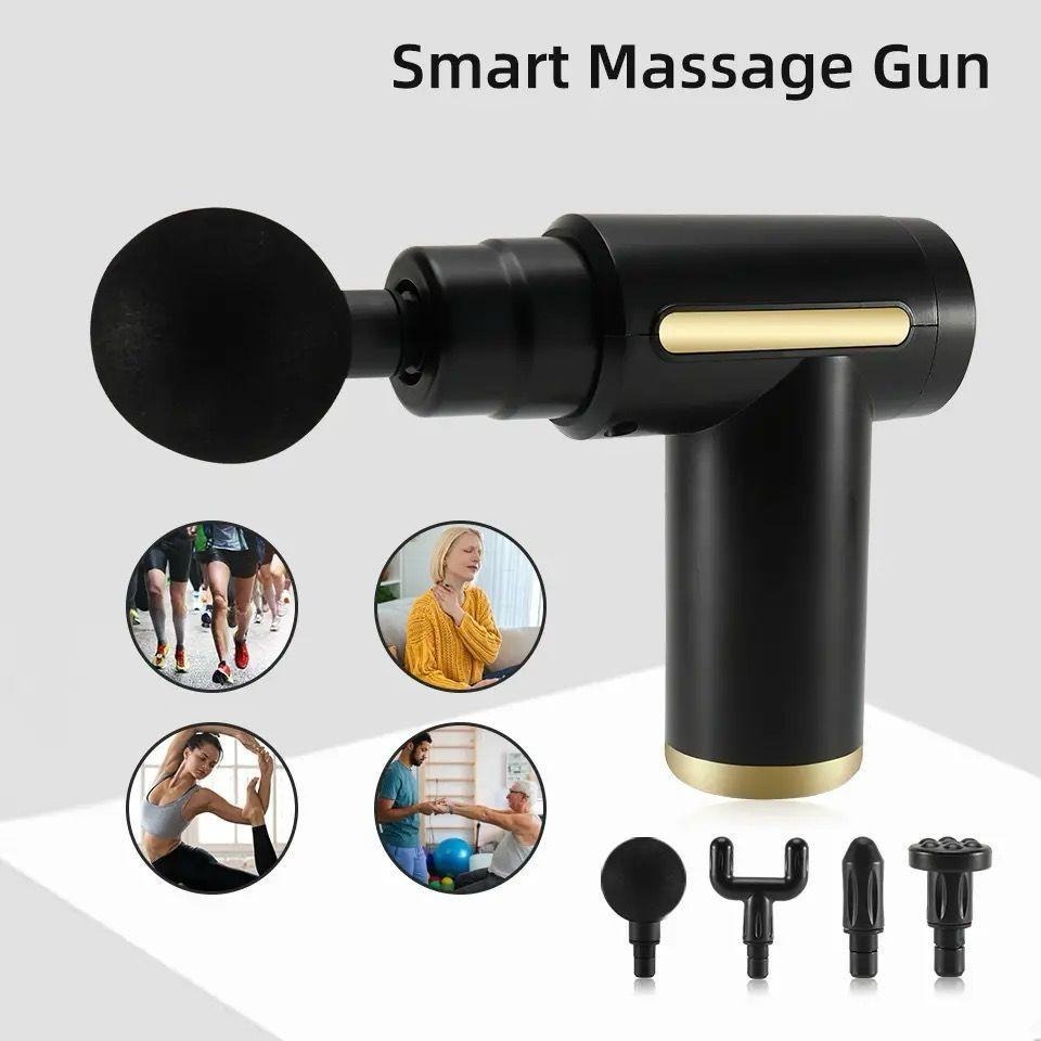 Smart Quiet Massage Gun with 4 Heads Ideal for athletes and home use view 2