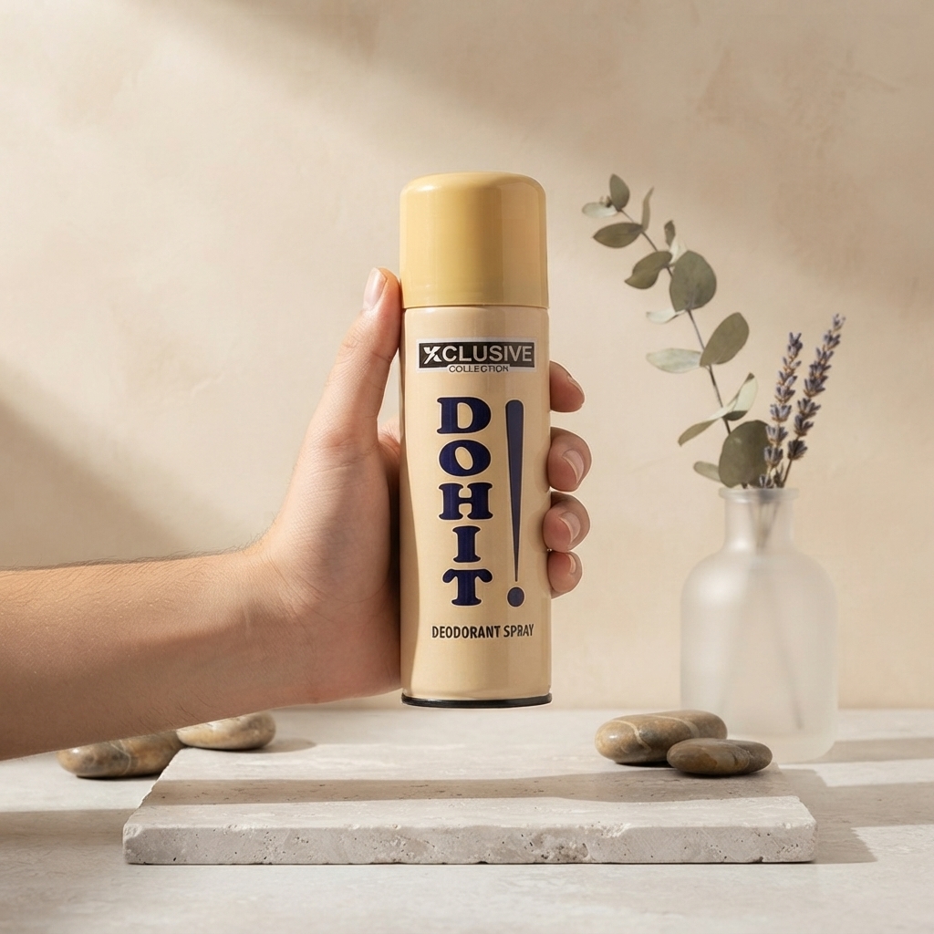 Xclusive Collection Dohit Deodorant Spray 150ml Long Lasting Fragrance Daily Freshness Stylish Design For Men And Women view 2
