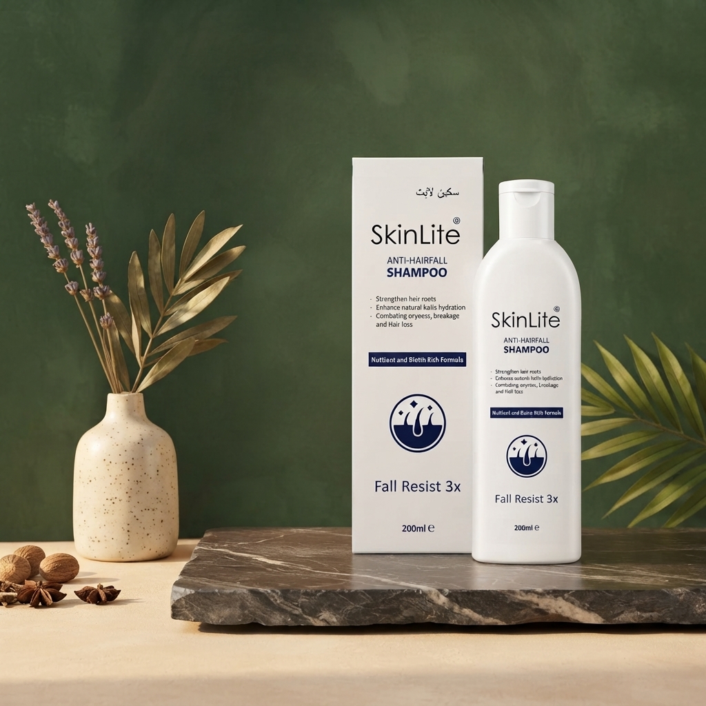 SkinLite Anti Hairfall Shampoo 200ml Nutrient And Biotin Rich Formula Strengthens Roots Reduces Hair Loss Promotes Healthy Thick Hair