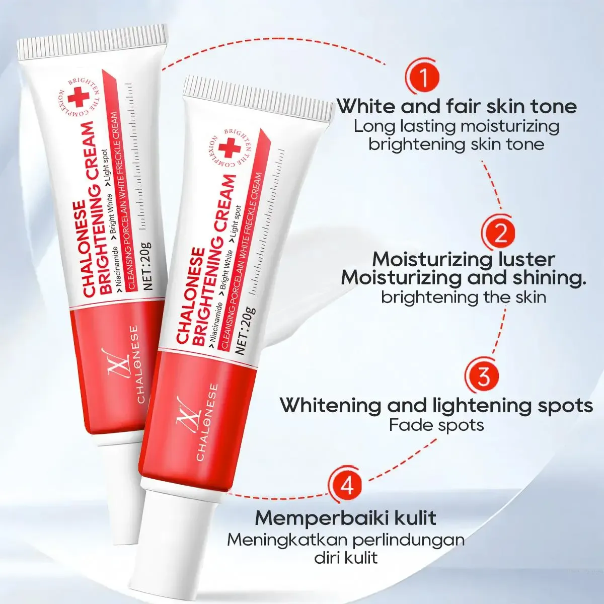Chalonese Brightening Cream 20g | Natural Skin Radiance & Even Tone view 4